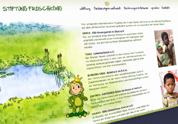 Homepage Stiftung Froschkönig