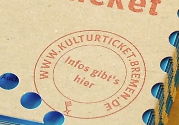 Werbemittel Kulturticket Bremen