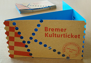 Werbemittel Kulturticket Bremen