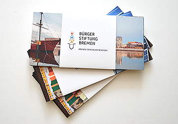 Postkarten mit Banderole - Bürgerstiftung Bremen